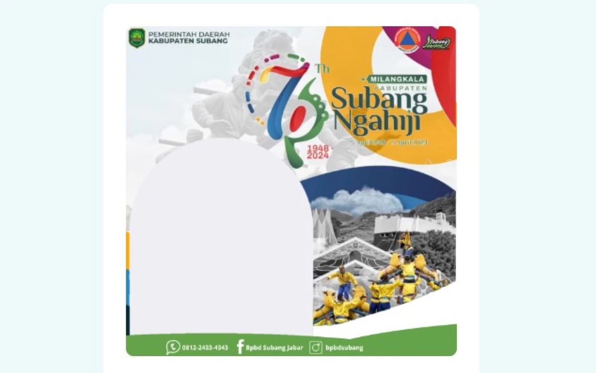 Berikut Link Twibbon HUT Subang ke-76 Terbaru dan Mudah Diunduh