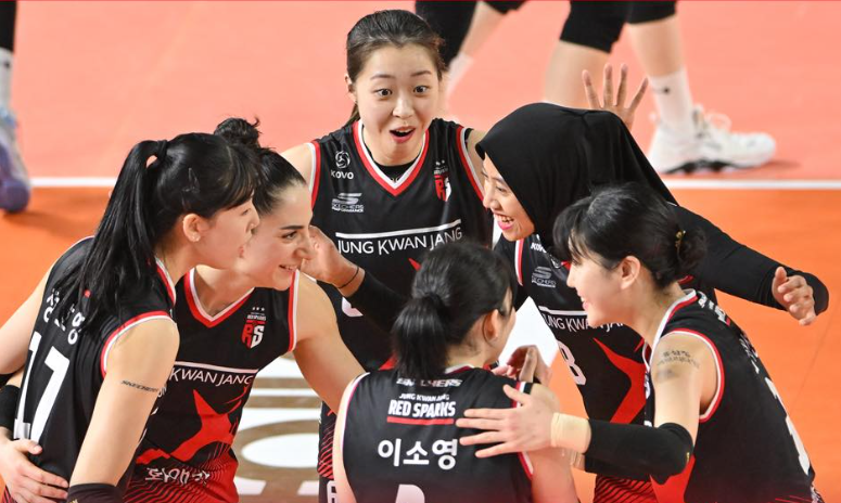 Red Sparks Menang Saat Lawan Hyundai Hillstate 3-2
