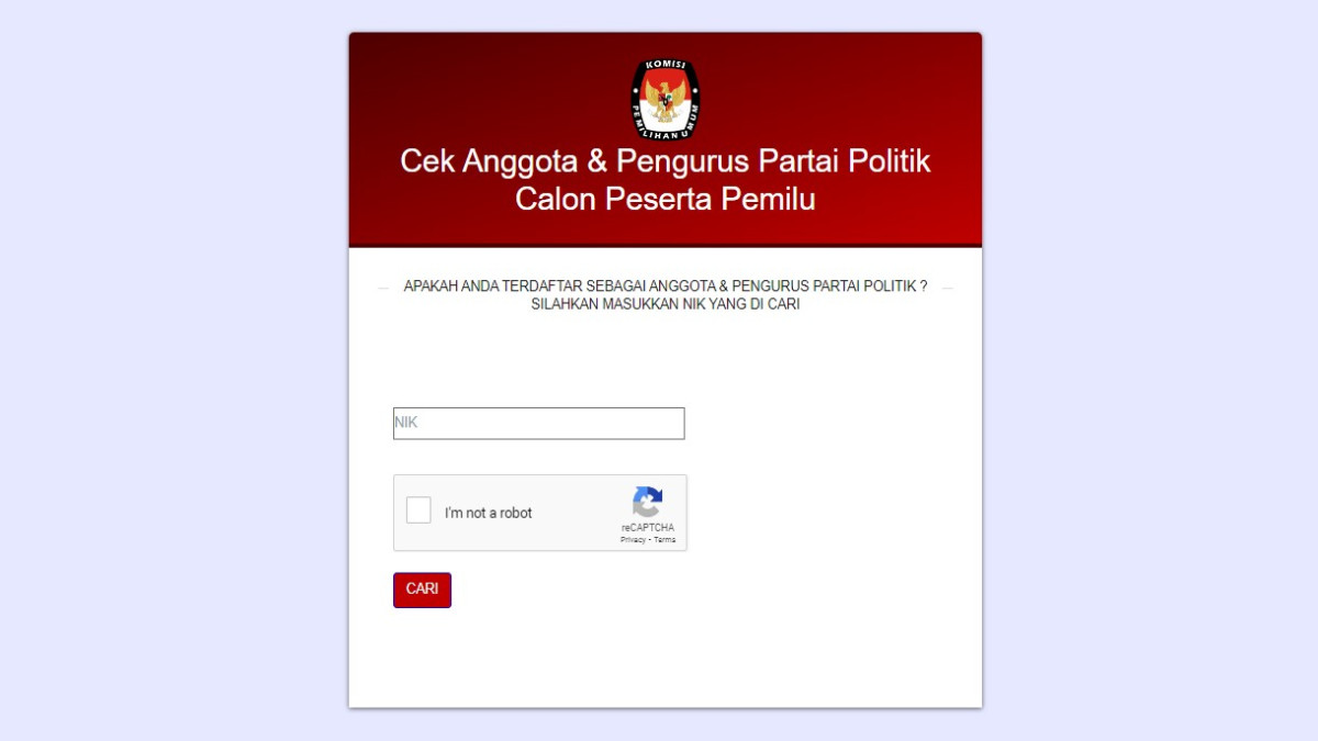 Mau Daftar CPNS? Wajib Simak Cara Cek Status NIK di Daftar Pengurus Parpol Terlebih Dahulu!