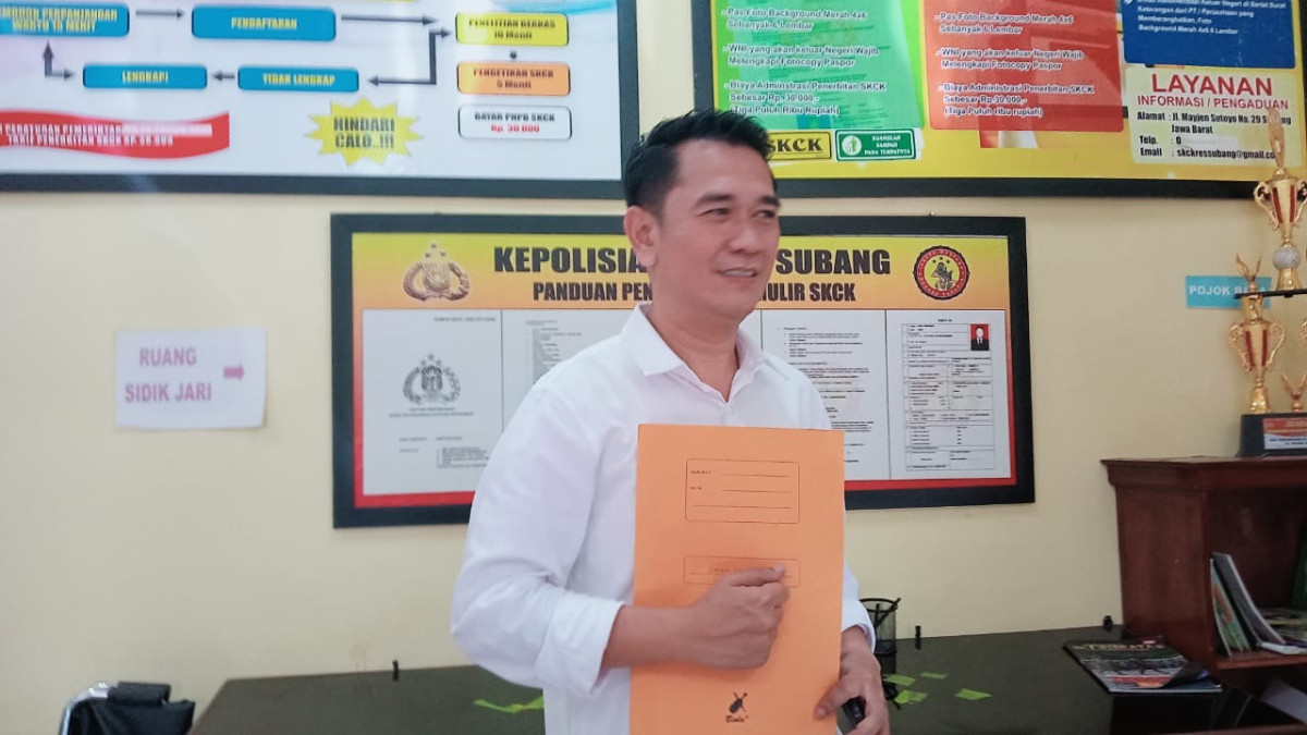 ARD Lengkapi Persyaratan Pendaftara Calon Kepala Daerah di Pilkada Subang, Buat SKCK di Polres