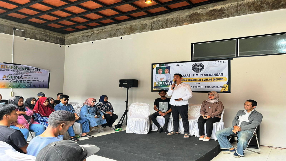 Komunitas Disabilitas Subang Dukung Pasangan Calon Bupati dan Wakil Bupati ARD-Lina Marliana