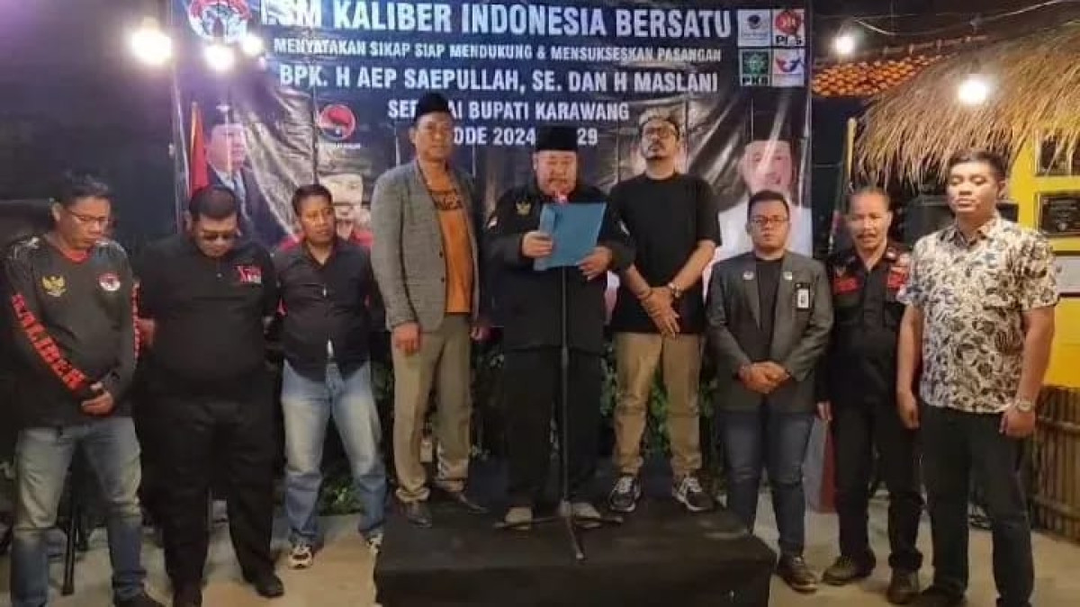 LSM Kaliber Dukung Aep-Maslani di Pilkada Karawang 2024