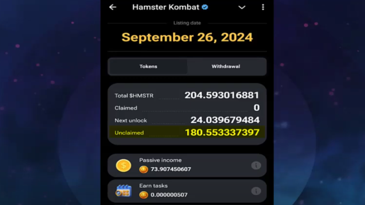 Cara Mengetahui dan Menghitung Token Hamster Kombat yang Sudah didapatkan