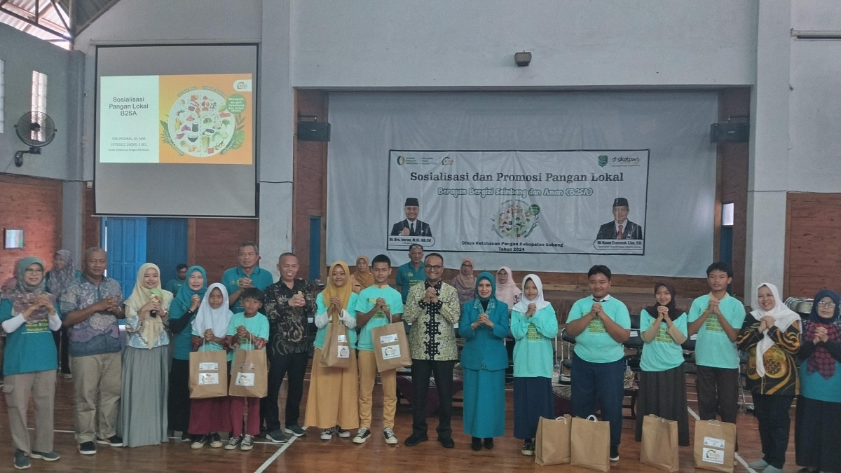 Dinas Ketahanan Pangan Kabupaten Subang Ajak Siswa Konsumsi Makanan Bergizi