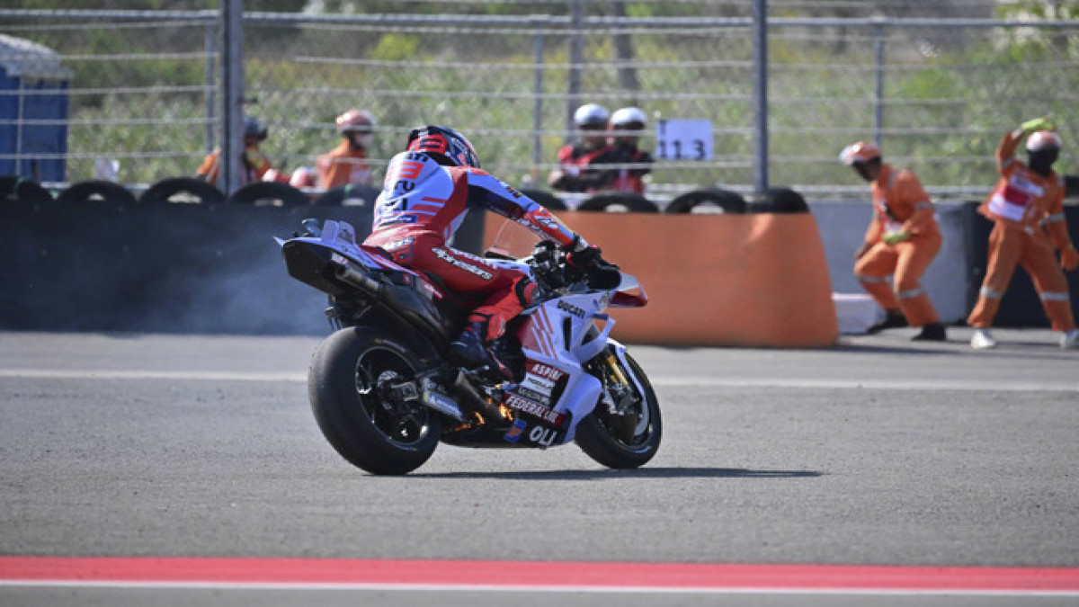 Nasib Sial Marc Marquez di MotoGP Mandalika 2024, Motor Terbakar di Balapan Utama, Ternyata Ini Penyebabnya!