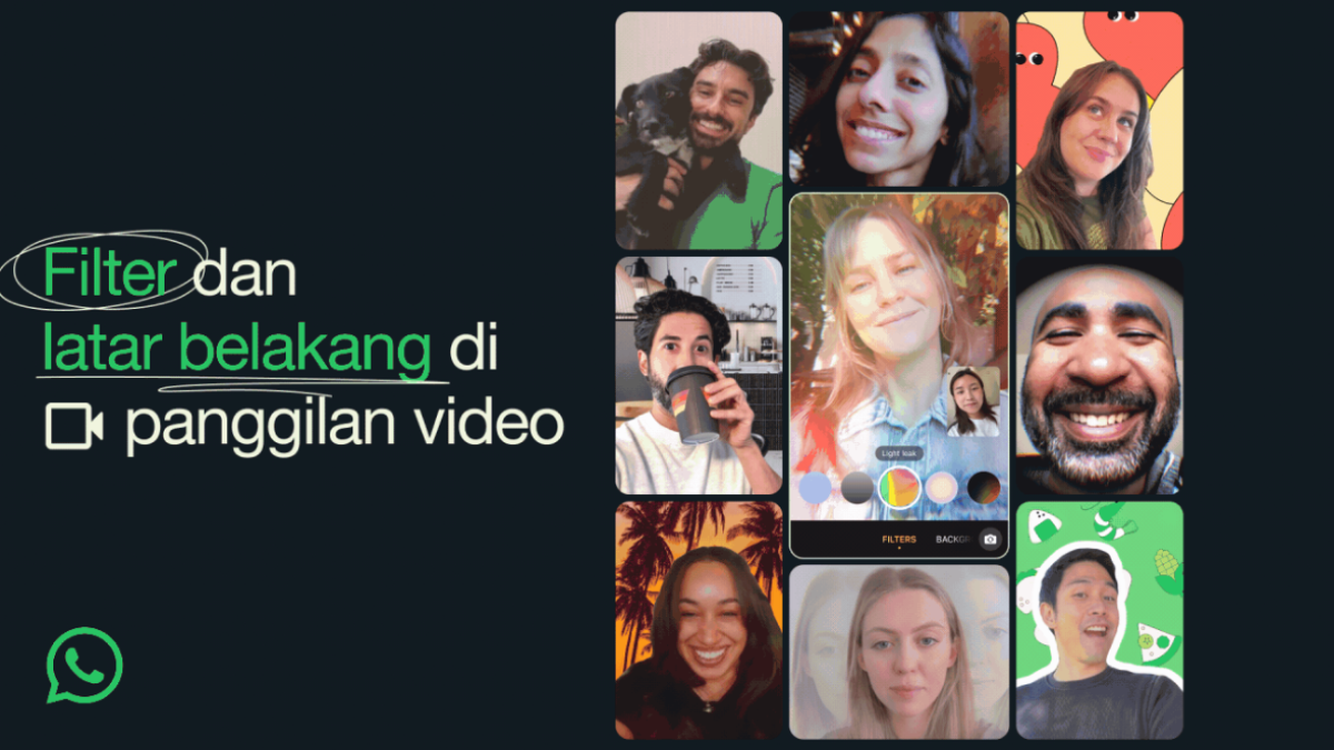 WhatsApp Luncurkan Fitur Filter dan Latar Belakang untuk Video Call