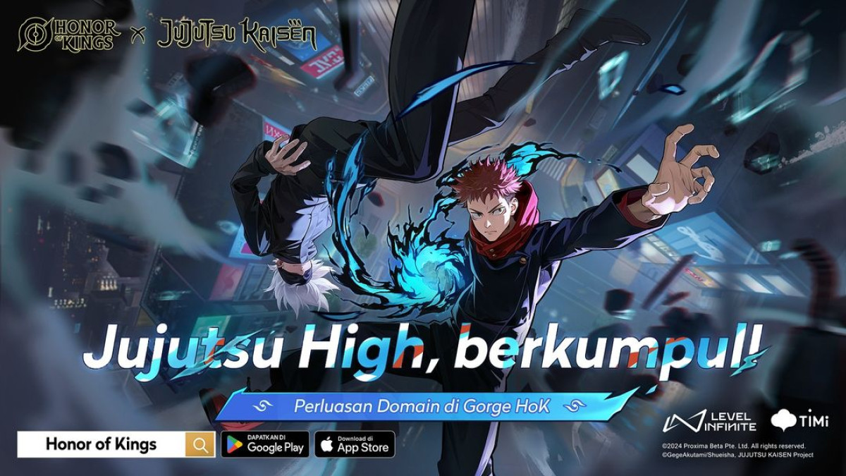 Honor of Kings X Jujutsu Kaisen, Begini Cara Dapetin Skin Gojo dan Yuji Gampang Banget
