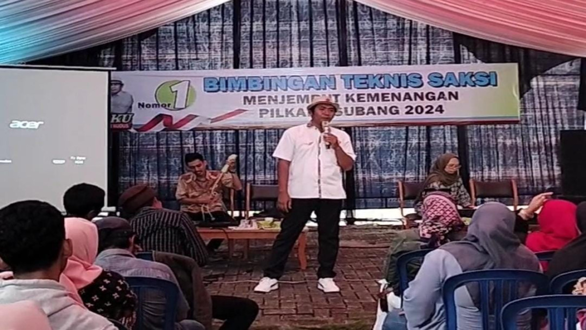 Tim Pemenangan Jimat-Aku Latih 200 Saksi di Wilayah Subang Selatan