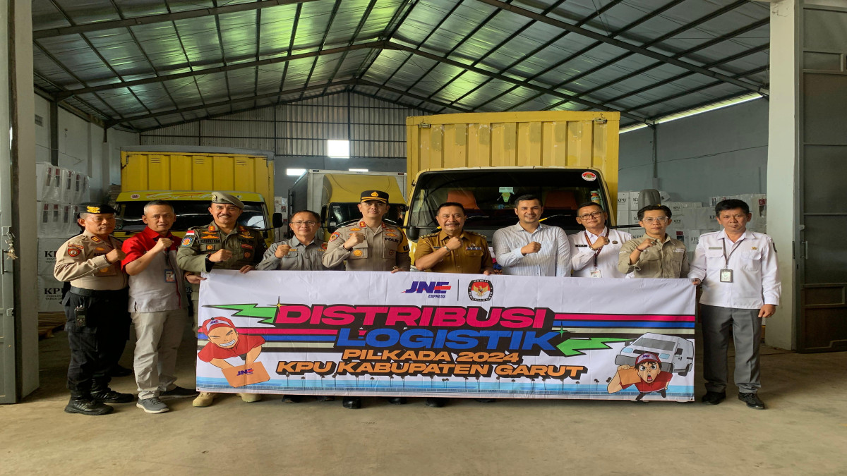 KPU Garut Gandeng JNE Distribusikan Logistik Pilkada