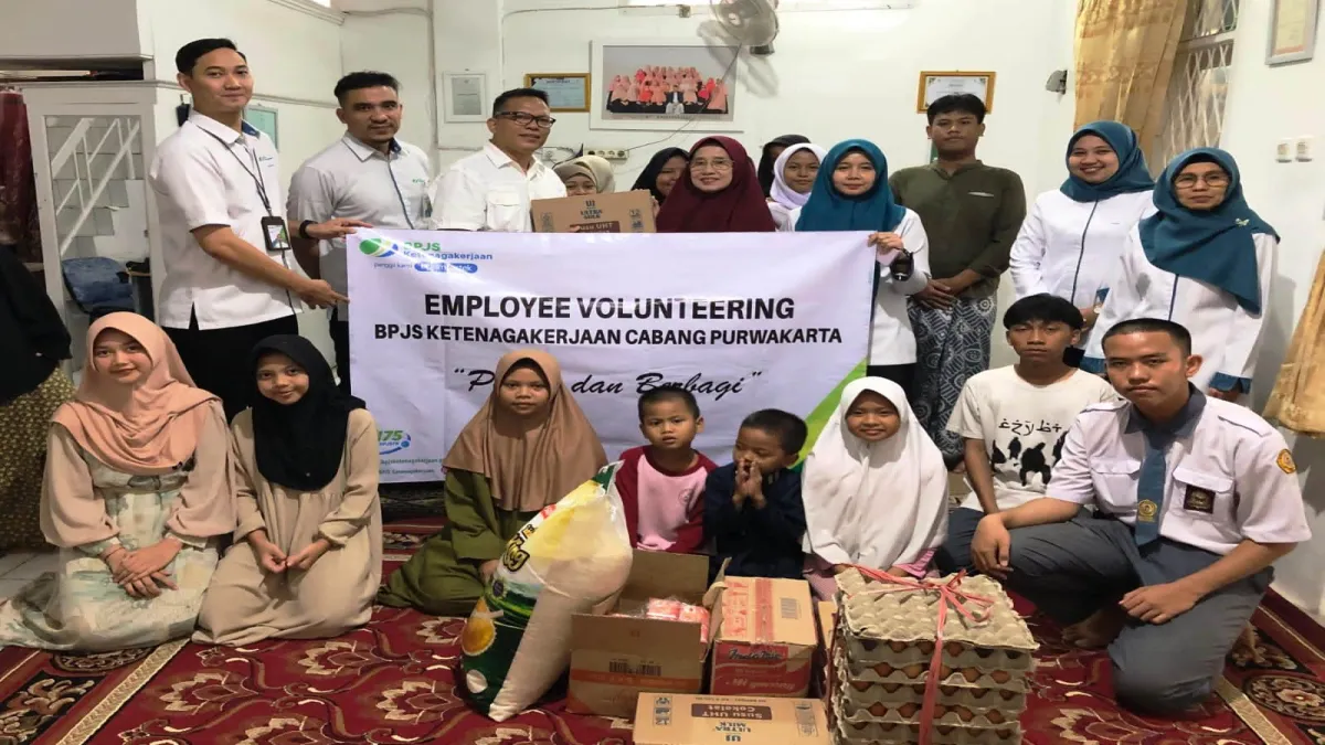 Employee Volunteering, BPJamsostek Purwakarta Berbagi di Panti Asuhan Khoerunnisa