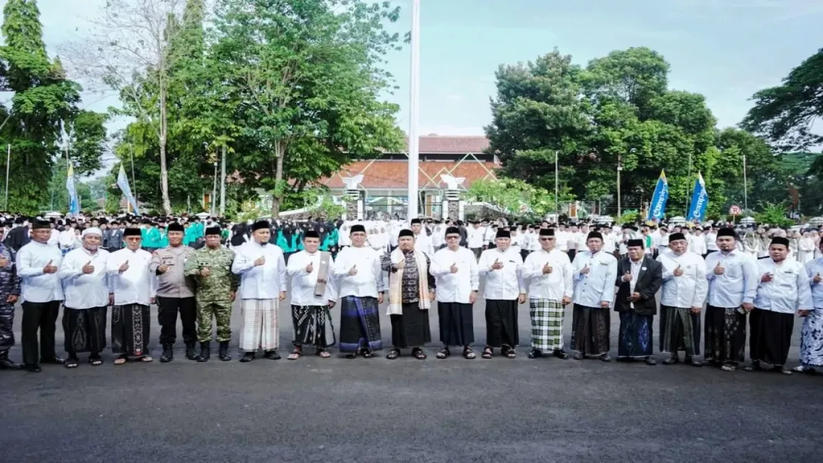 Bupati Subang, Reynaldy Dikukuhkan Jadi Panglima Santri, Apel Hari Santri Nasional