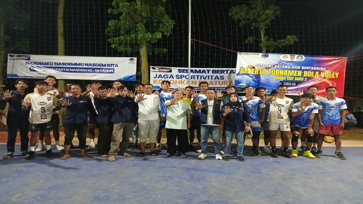 Sambut HUT ke-14 Partai NasDem Subang, Beragam Kegiatan Sosial dan Turnamen Bola Voli