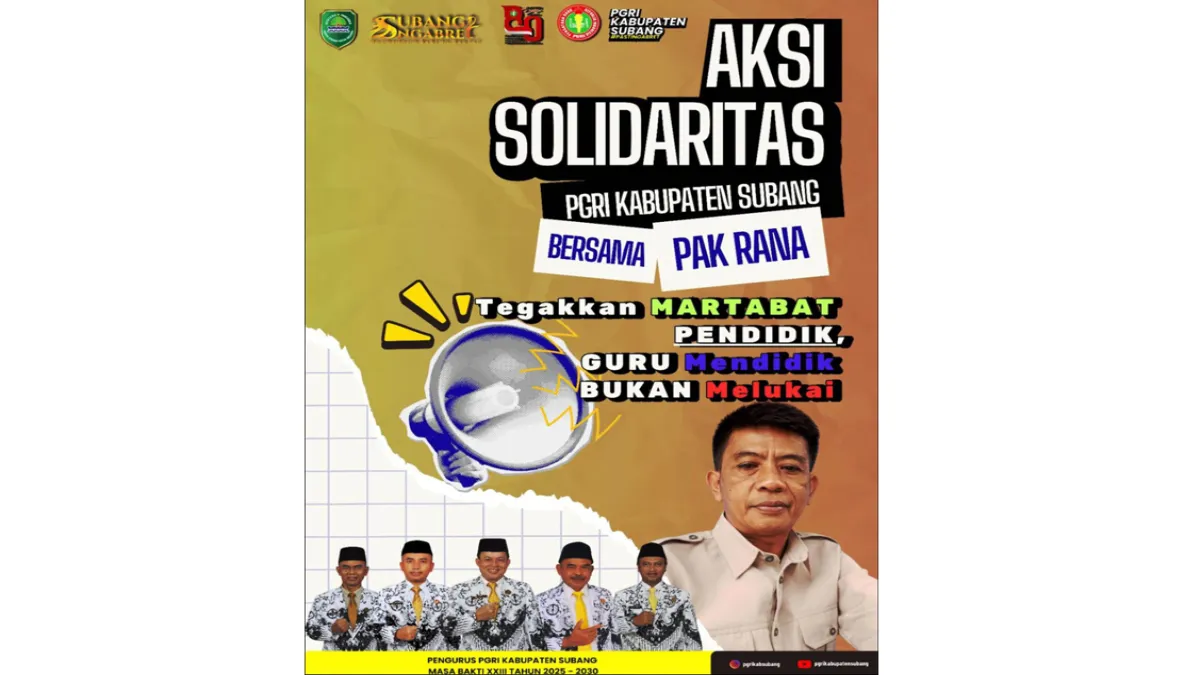 PGRI Subang Akan Gelar Aksi Solidaritas Dukung Guru Rana di SMPN 2 Jalancagak