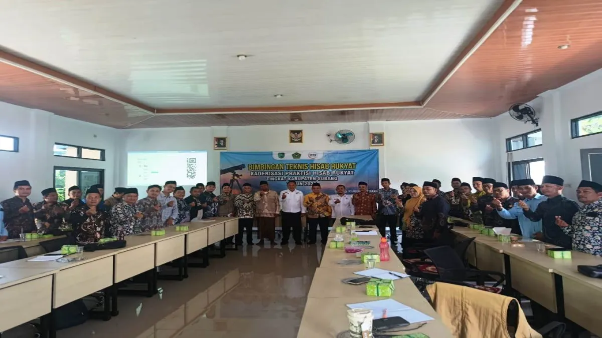 BHRD Subang Adakan Bimtek Hisab dan Ruyat, Tentang Arah Kiblat Untuk Masjid dan TPU