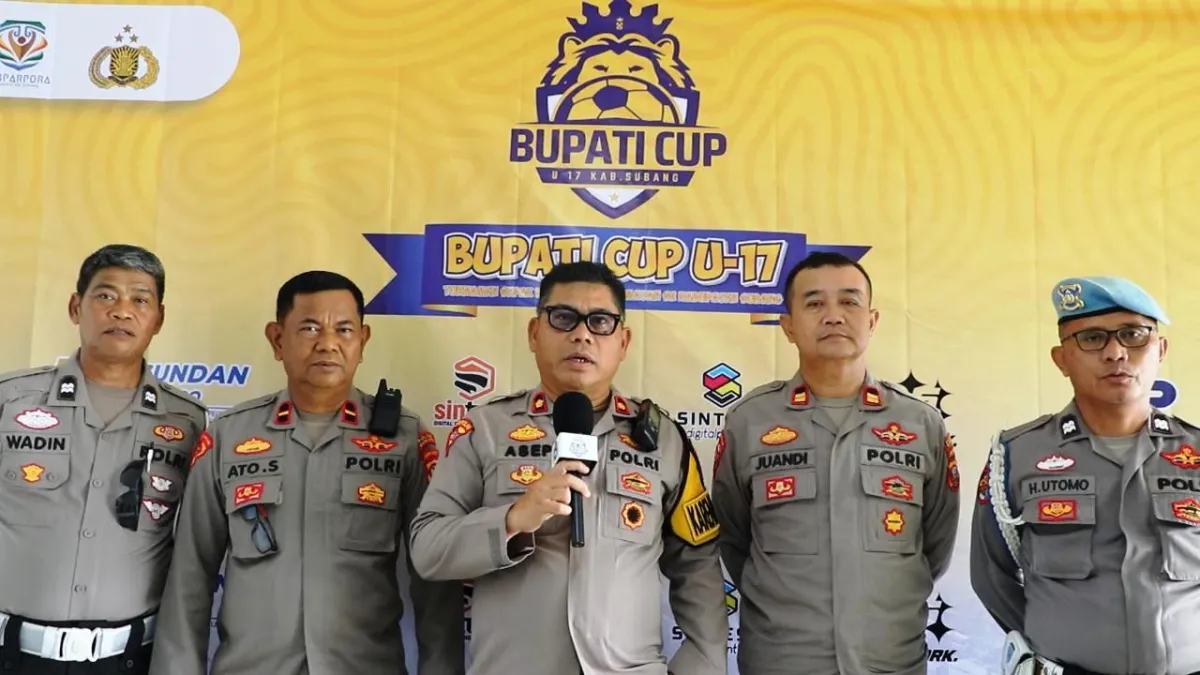 Masuk 16 Besar, Kabag Ops Polres SUbang Siap Jaga Kondusifitas Bupati Cup U17