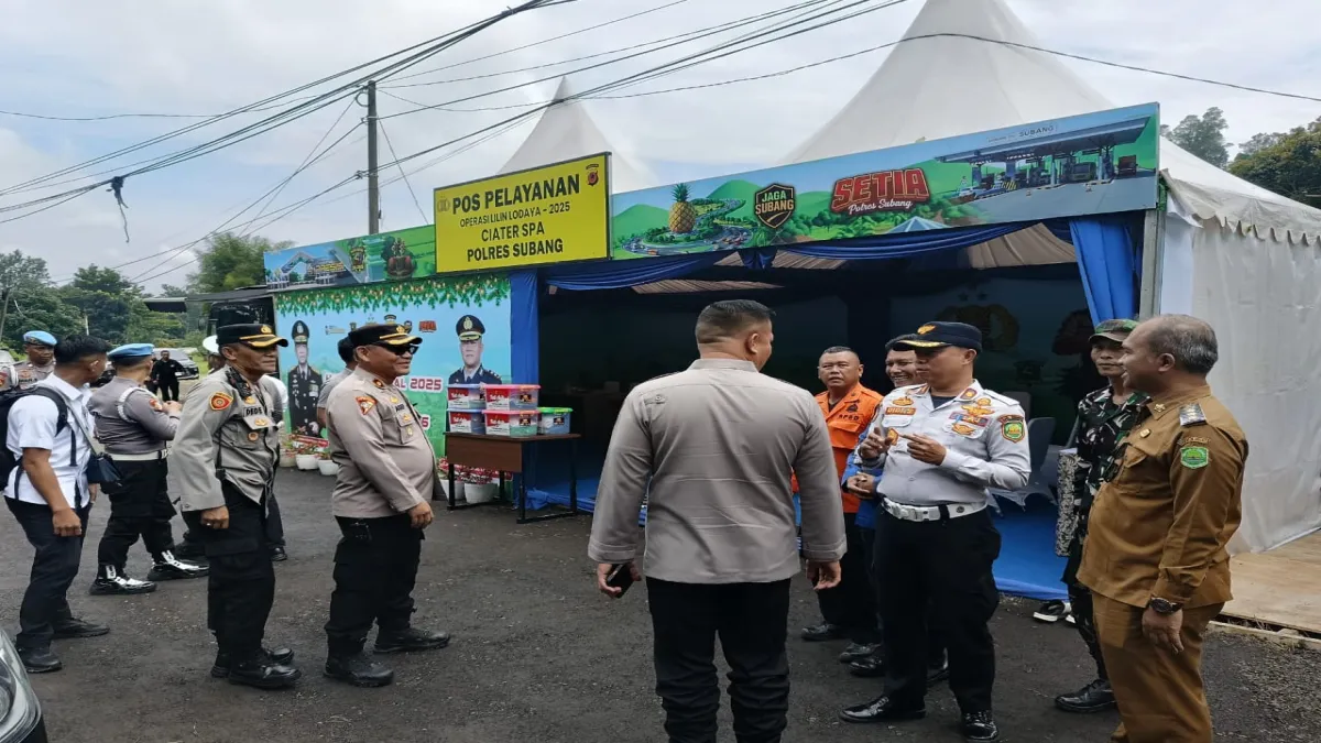Kapolsek Jalancagak Dampingi Kapolda Jawa Barat Tinjau Pos Yan SPA Sariater