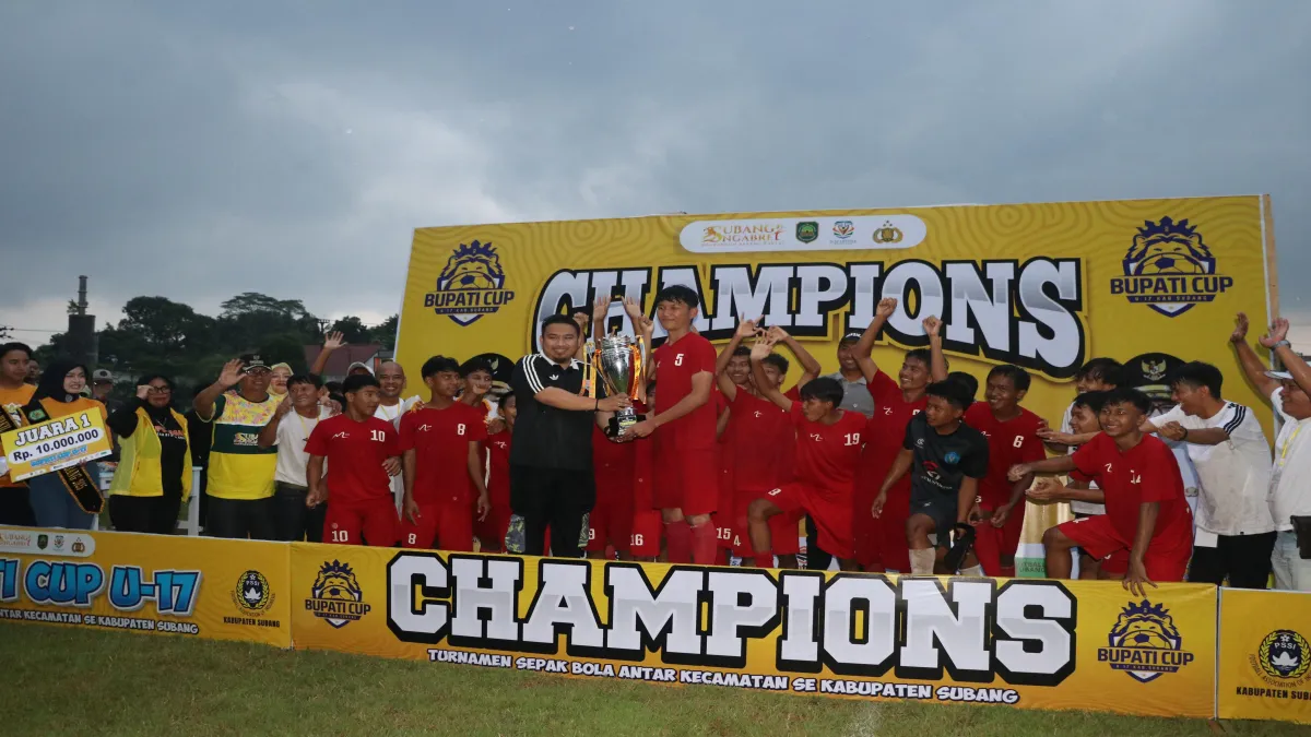 Selamat, Kecamatan Ciasem Juara Bupati Cup U17 Tahun 2025