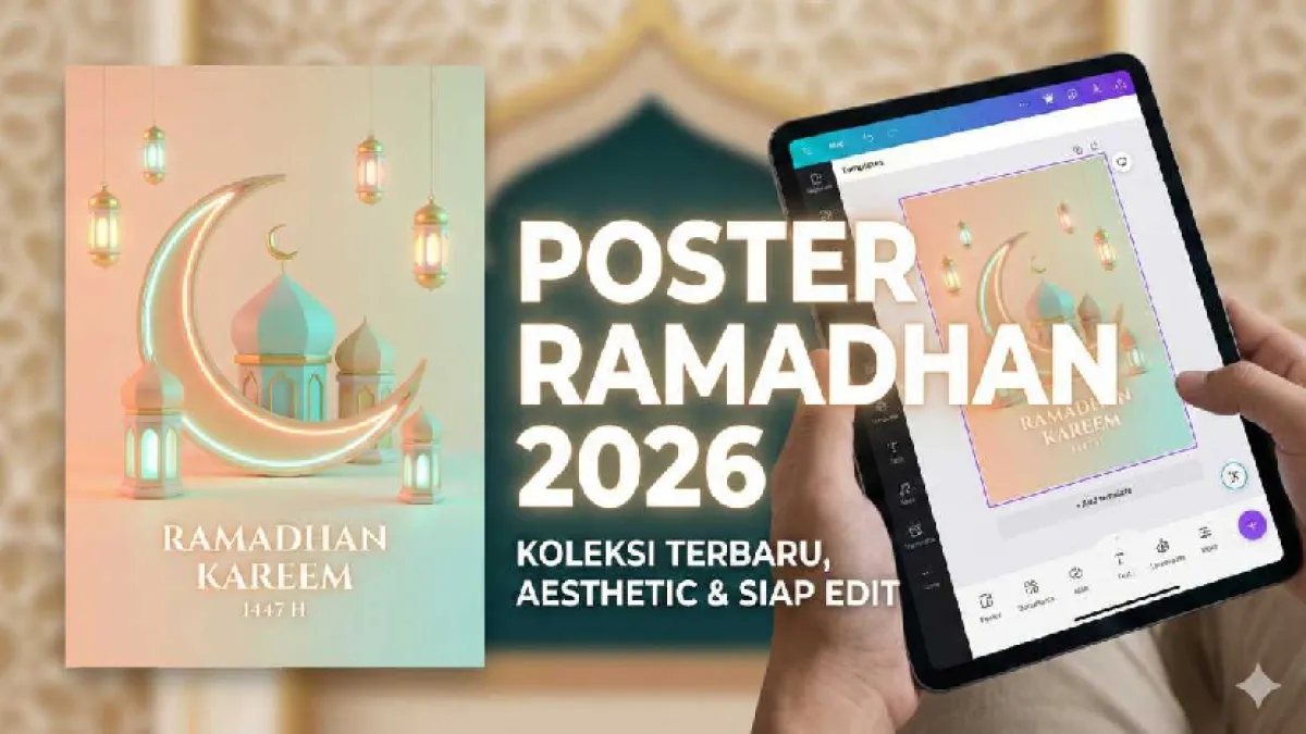Kumpulan Link Download Poster Ramadan 2026 Gratis, Lengkap dari Ucapan hingga Imsakiyah