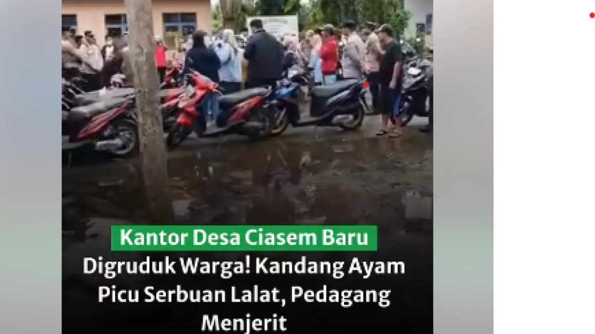 Warga Geruduk Kantor Desa Ciasem Baru, Protes Kandang Ayam di Tengah Permukiman Kian Memanas