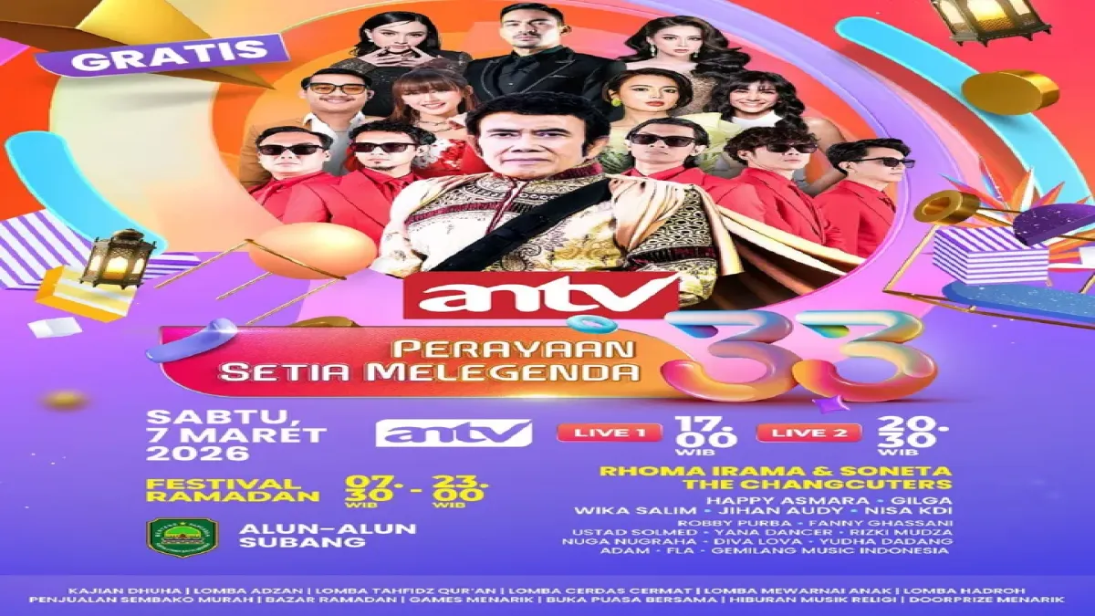Meriahkan HUT ke-33 ANTV, Warga Subang Siap Dihibur Konser Spesial Ramadan Sabtu Ini