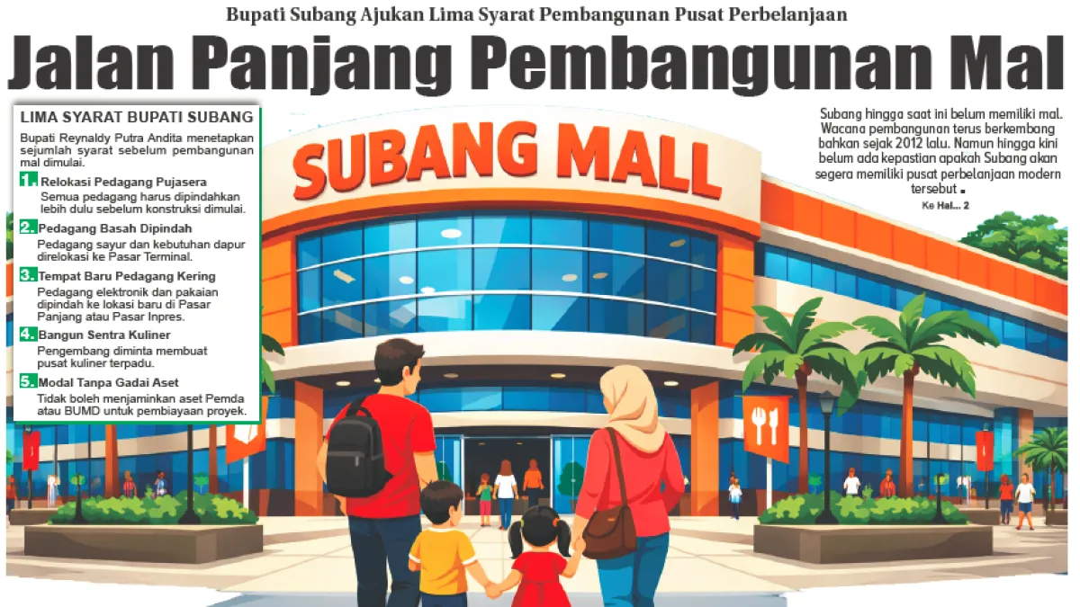 Bupati Minta PT Subang Sejahtera Pastikan Pembangunan Mal