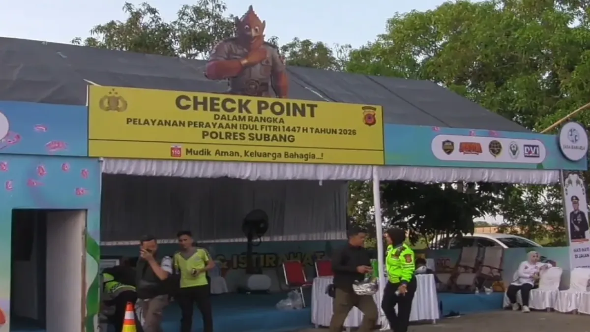 Kapolres Subang Pastikan Seluruh Layanan Jalur Mudik Berjalan Optimal