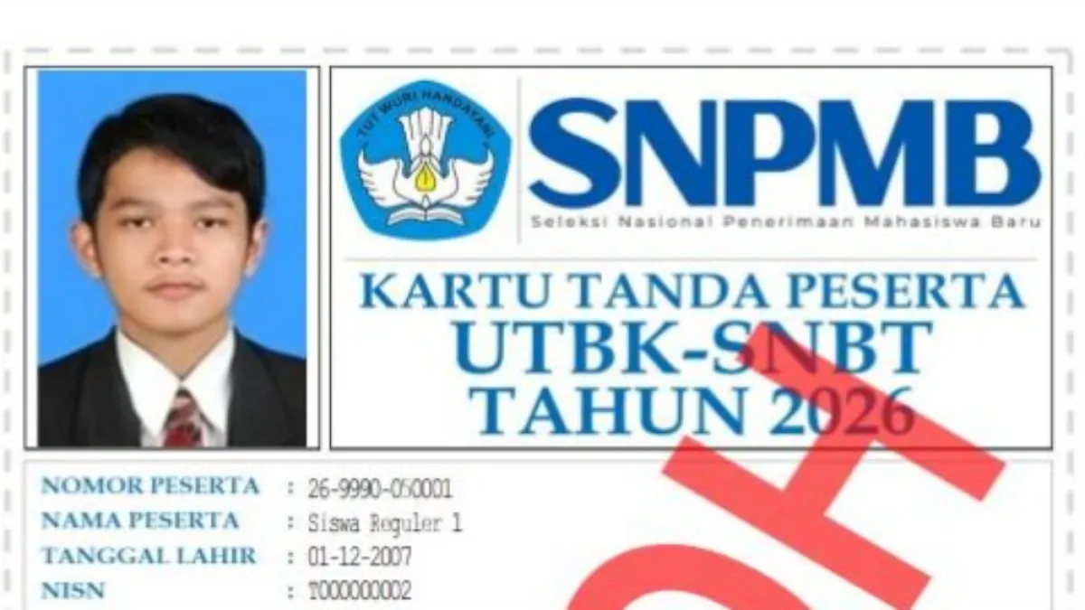 Cara Unduh dan Cetak Kartu UTBK SNBT 2026, Ini Jadwalnya