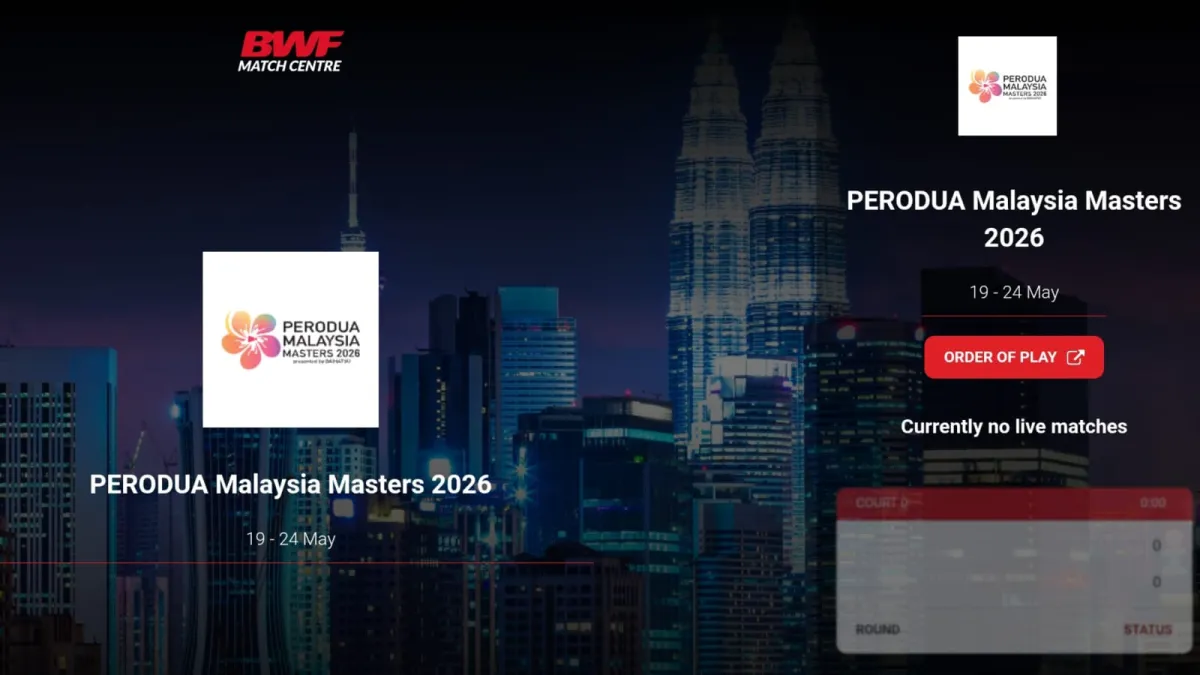 Daftar Withdrawn Malaysia Masters 2026 Terbaru, Kunlavut Absen