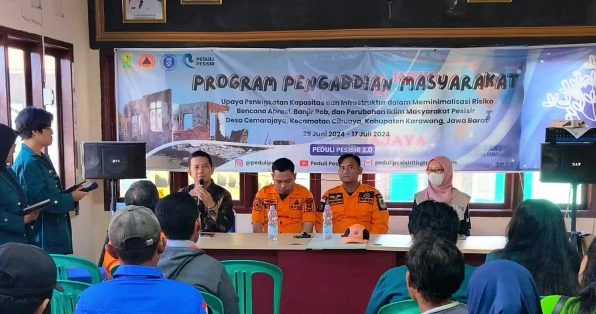 Mahasiswa ITB Minimalisir Abrasi di Desa Cemarajaya Karawang