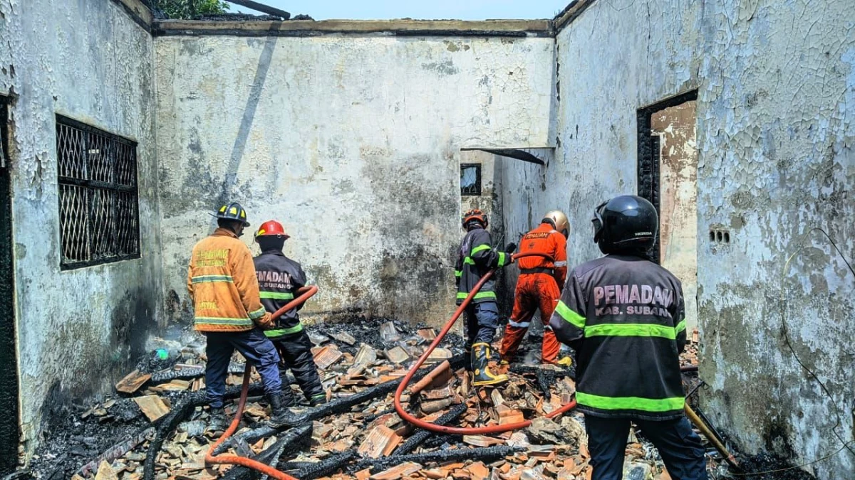 Rumah Keluarga Sekmat Pusakajaya Terbakar, Tidak Ada Korban Jiwa