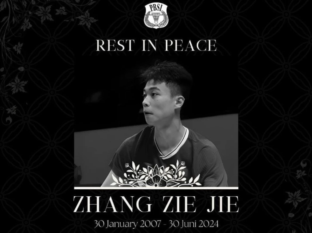 RIP Zhang Zhi Jie, Pebulu Tangkis Junior China yang Meninggal Dunia usai Kejang dan Pingsan di Lapangan