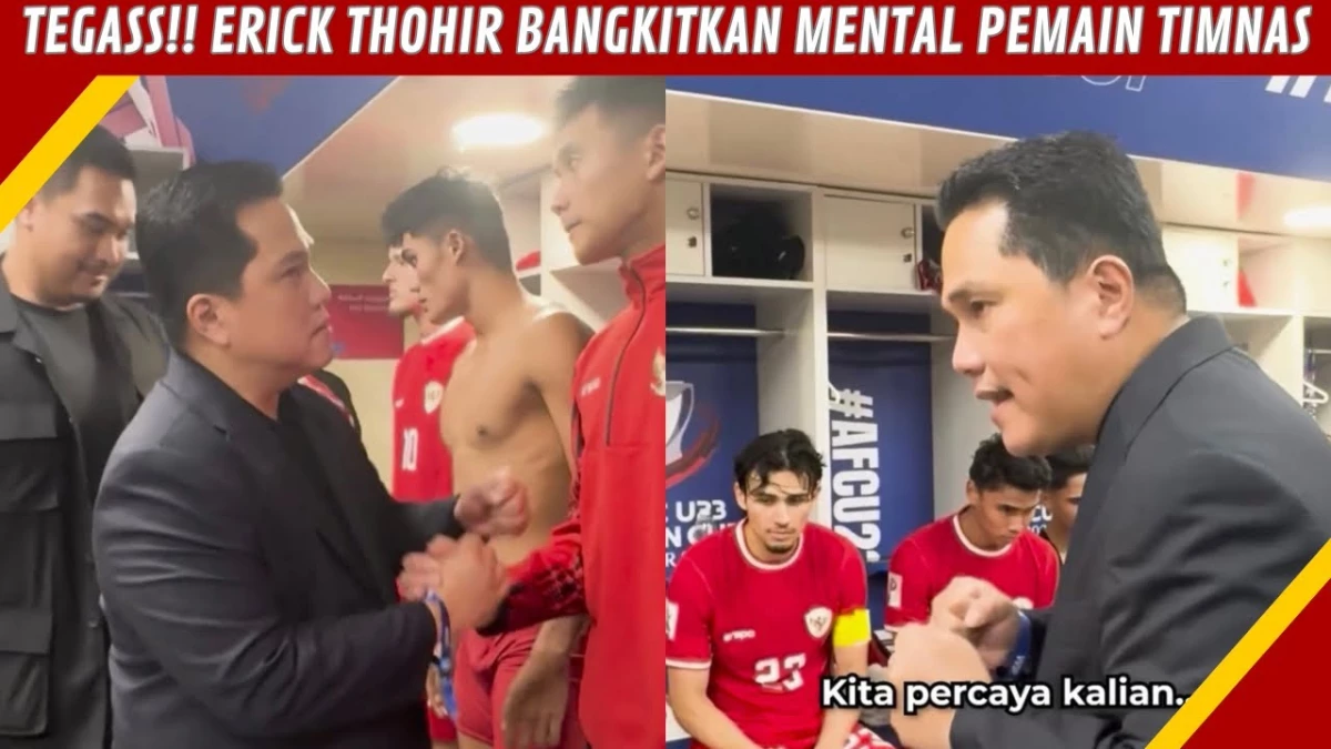 Semangat Olimpiade, Pesan Erik Thohir untuk Timnas Indonesia U23