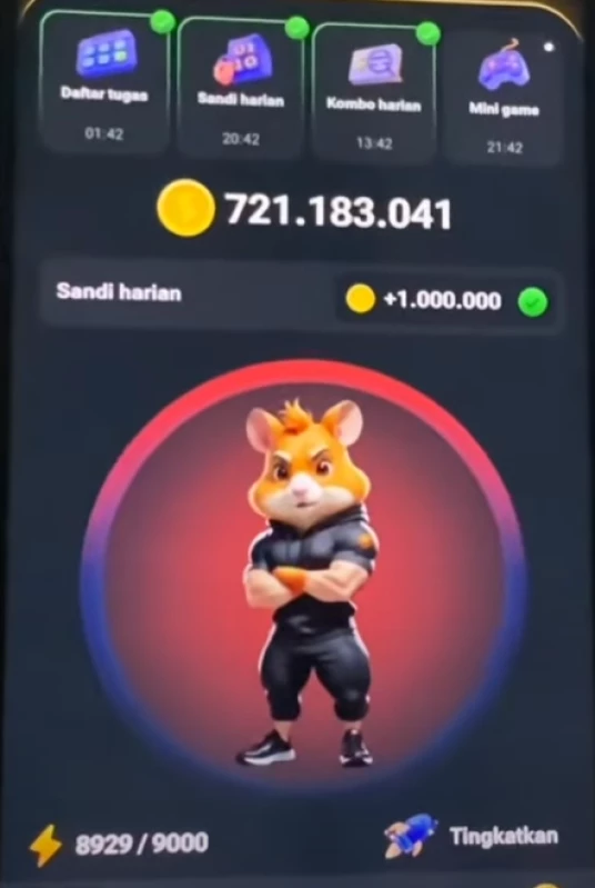 Sandi Harian Hamster Combat 19 Agustus 2024. Raih Koin Gratis dengan Kode Ini