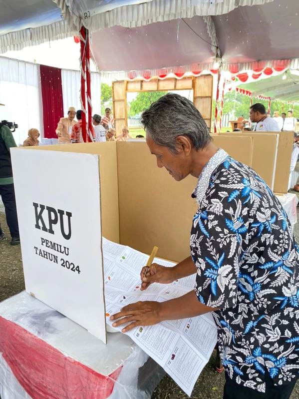 Tembus 83,45 Persen, Partisipasi Masyarakat Subang Nyoblos di Pilpres 2024 Tinggi