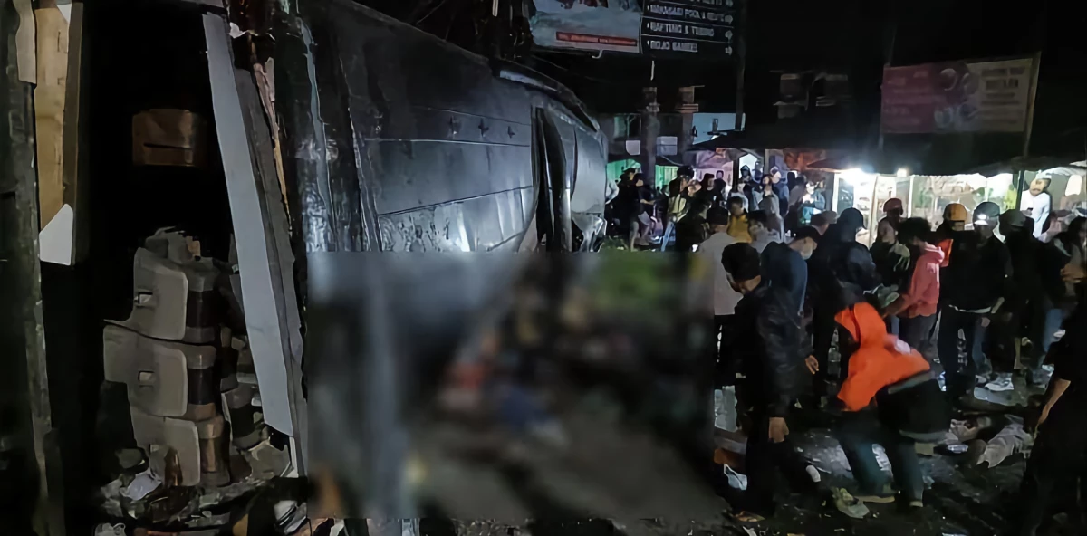 Bus Pariwisata SMK Lingga Kencana Depok Kecelakaan Maut di Ciater, 9 Orang Meninggal