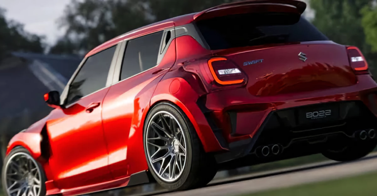 Suzuki Swift Generasi Terbaru dengan Wide Body Kit yang Makin Gahar