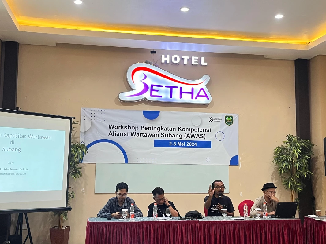Aliansi Wartawan Subang Gelar Workshop Peningkatan Kompetensi, Ketua: untuk Peningkatan Kualitas dan Profesionalisme