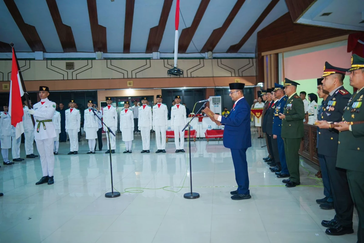 35 Paskibraka Dikukuhkan Generasi Muda Subang Siap Bertugas Mengibarkan Sang Merah Putih di Hari Kemerdekaan RI