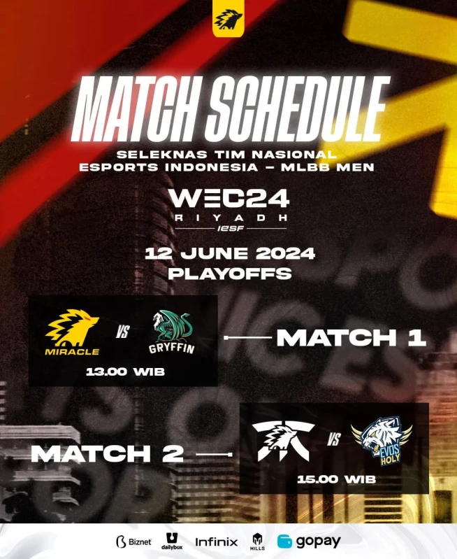 Jadwal Grand Final Seleknas MLBB 2024, Ada Fnatic Onic Vs Evos Holy