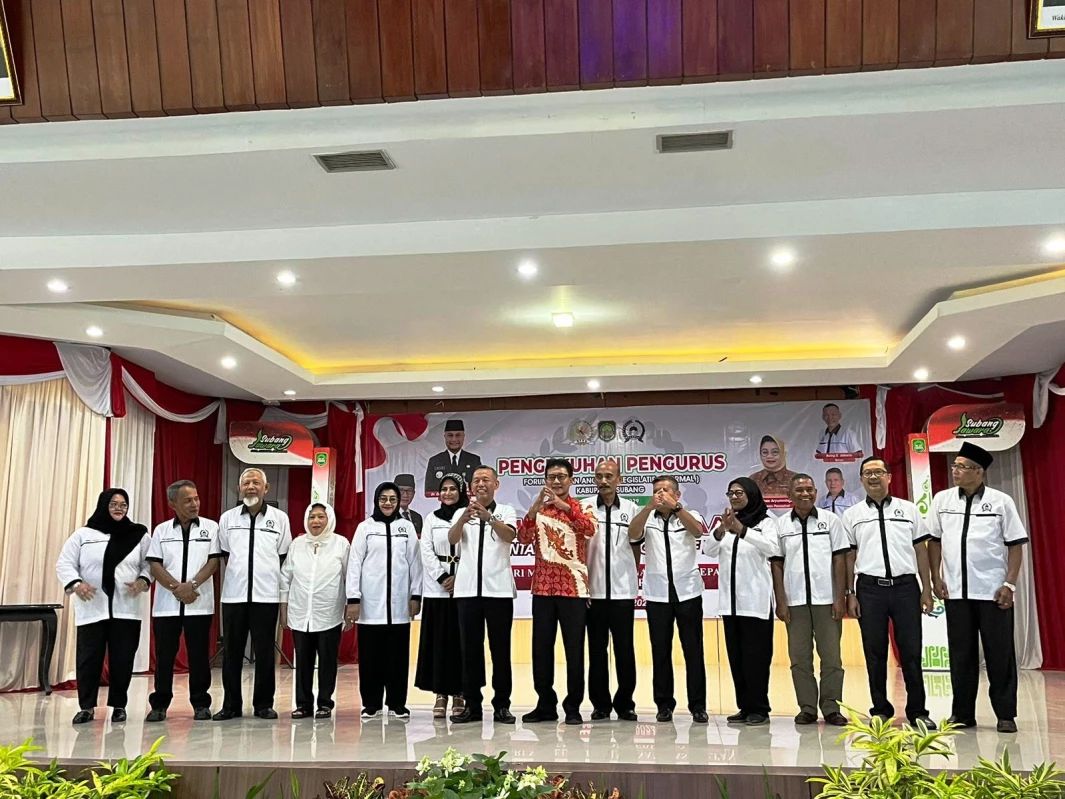 Dikukuhkan, Mantan Anggota Legislatif Subang Perkuat Jaringan Komunikasi