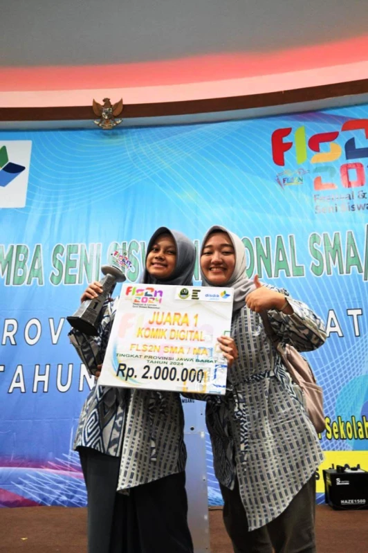 Rachma Siswi SMAN 1 Subang Raih Juara 1 Komik Digital, Lomba FLS2N Tingkat Provinsi Jawa barat