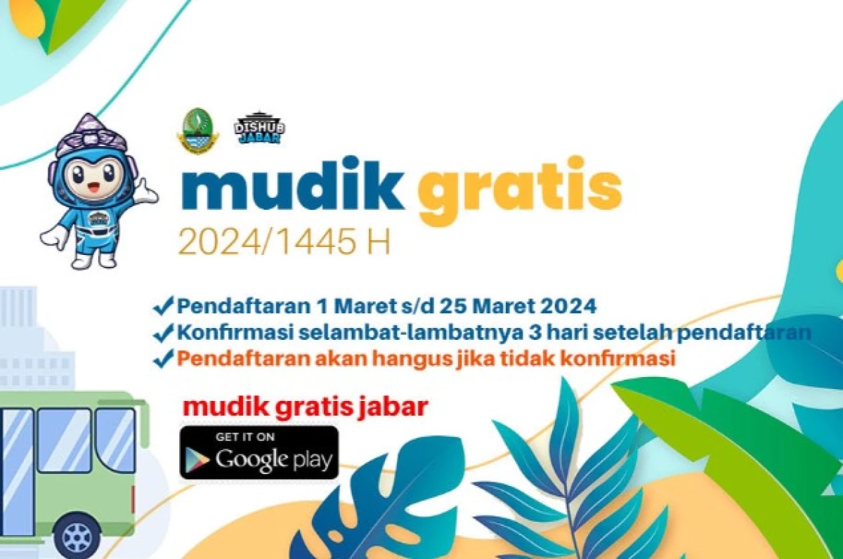 Begini Cara Daftar Mudik Gratis Dishub Jabar 2024 yang Siap Memperebutkan 3000 Tiket