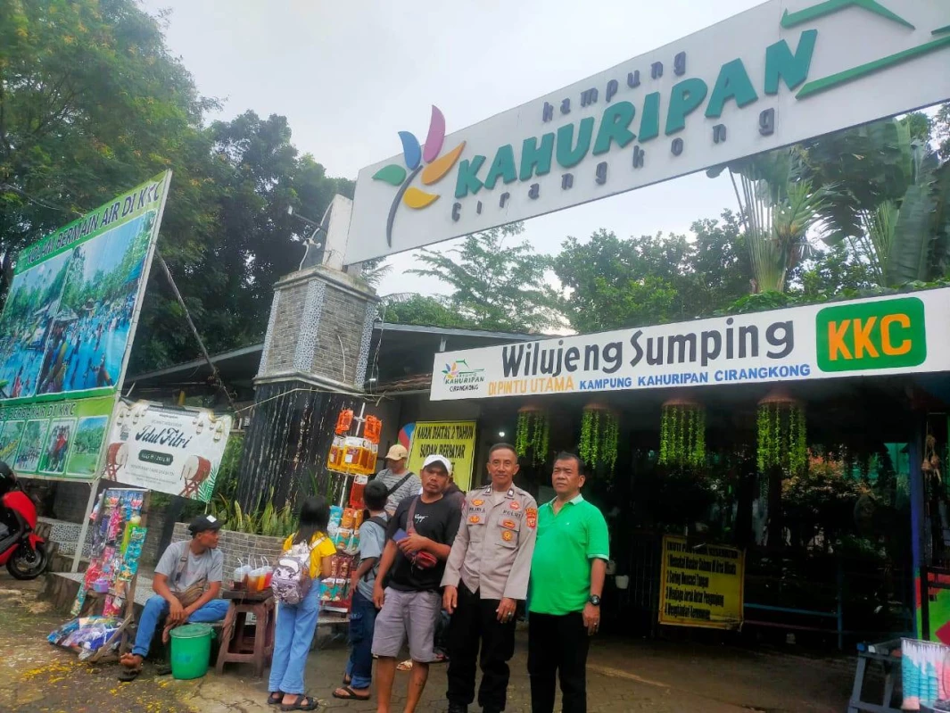 Polsek Cibatu Siagakan Pospam di Objek Wisata