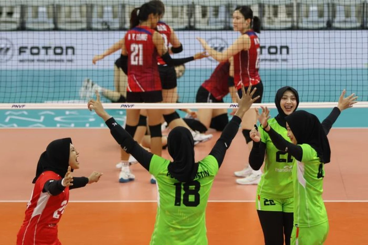 AVC Challenge Cup 2024 - Timnas Voli Putri Indonesia Tutup Perjuangan Dengan Kemenangan