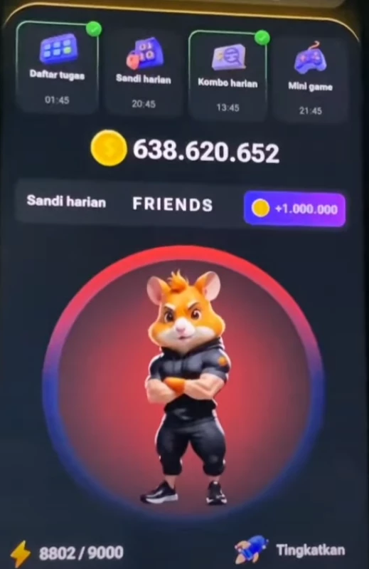Sandi Harian Hamster Combat 16 Agustus 2024 Dapatkan Koin Gratis!