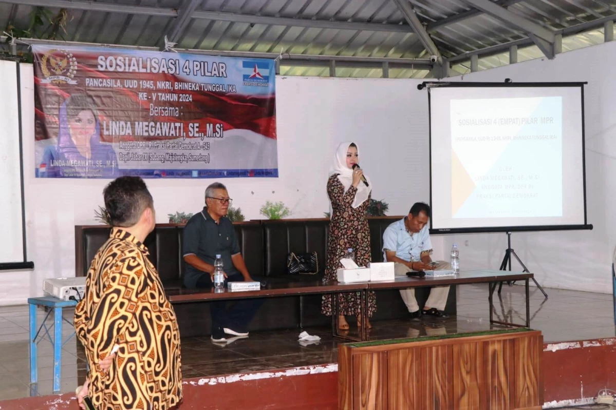 Sosialisasi Empat Pilar (Pancasila, UUD 1945, NKRI, Bhineka Tunggal Ika), ke V Tahun 2024 Bersama Linda Megawati SE Msi