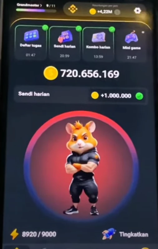 Sandi Harian Hamster Kombat 20 Agustus 2024, Dapatkan 1 Juta Koin Gratis!
