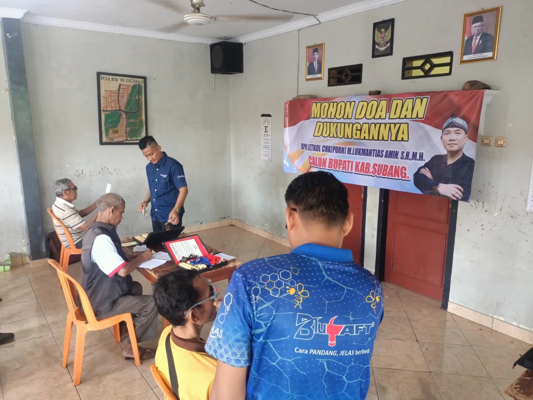 Bakal Calon Bupati Subang Lukmantias Amin Gelar Pemeriksaan Kesehatan Gratis