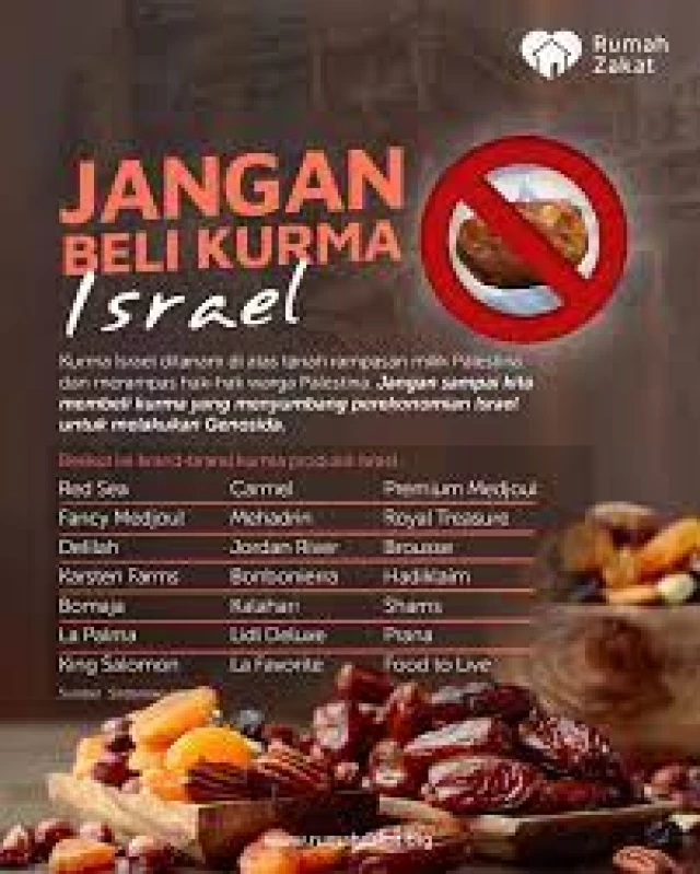 Kurma Israel Haram? Lalu Apa Saja Kurma yang Aman