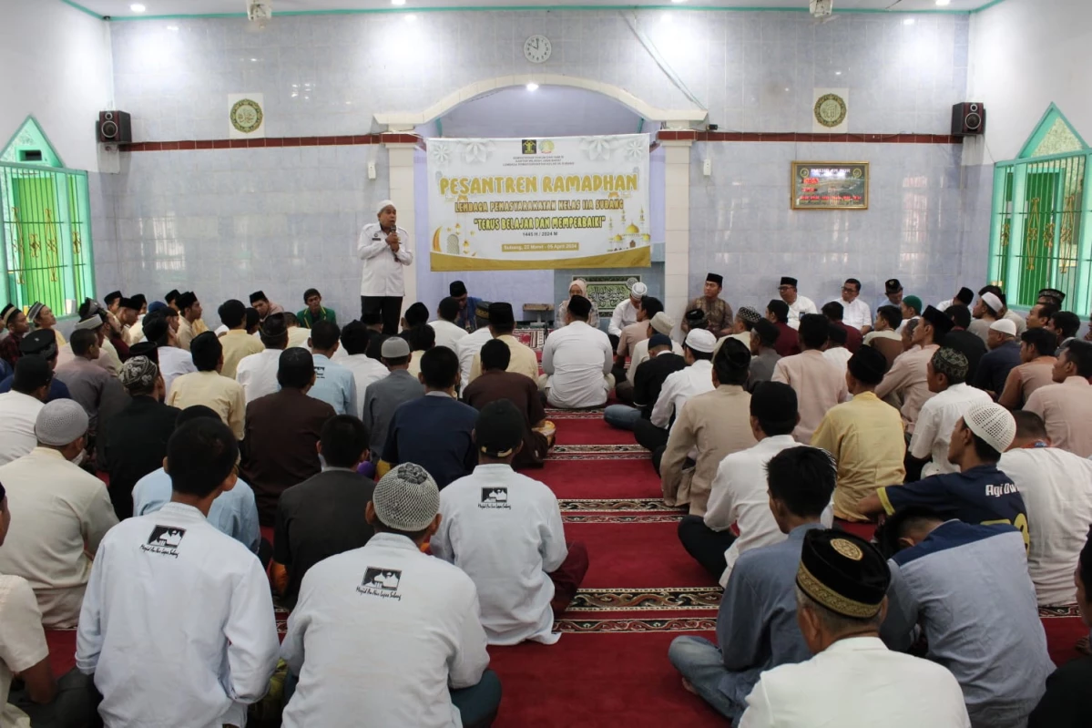 Lapas Kelas IIA Subang Gelar Pesantren Kilat Ramadan Bagi Warga Binaan